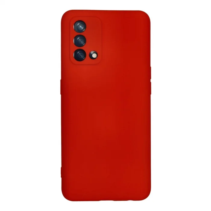 BUĞZ Oppo A74 4g Kılıf Nano İçi Kadife Silikon - Kırmızı