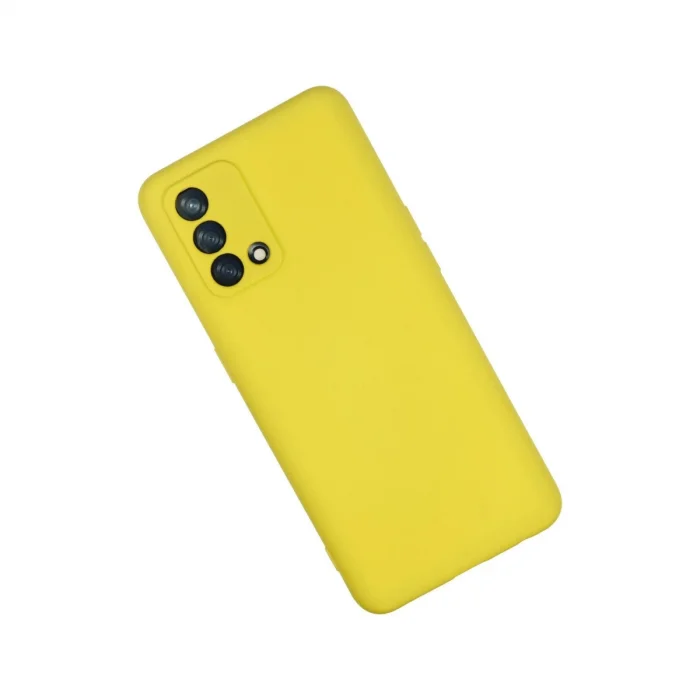BUĞZ Oppo A74 4g Kılıf Nano İçi Kadife Silikon - Sarı