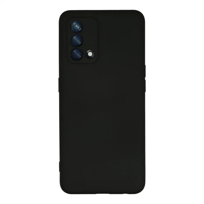 BUĞZ Oppo A74 4g Kılıf Nano İçi Kadife Silikon - Siyah