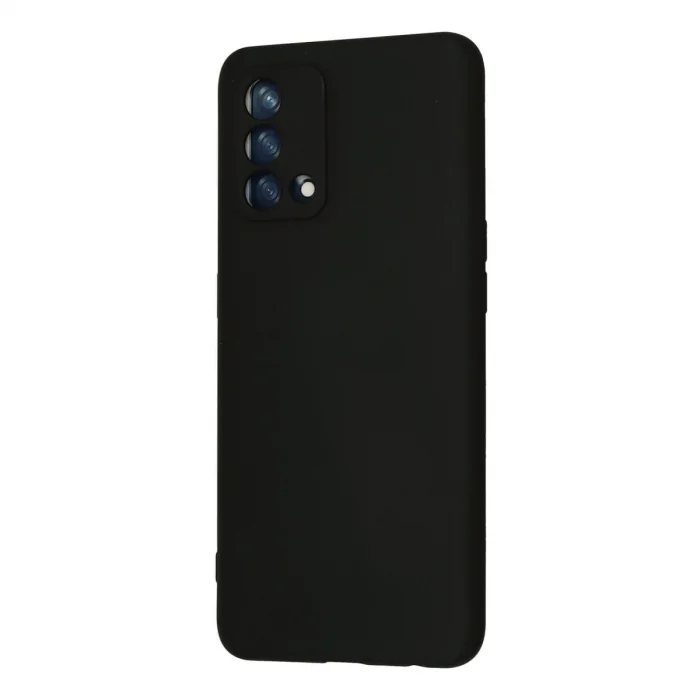 BUĞZ Oppo A74 4g Kılıf Nano İçi Kadife Silikon - Siyah