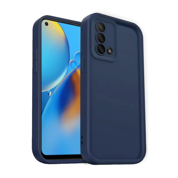 BUĞZ Oppo A74 4g Kılıf Viera Silikon - Lacivert