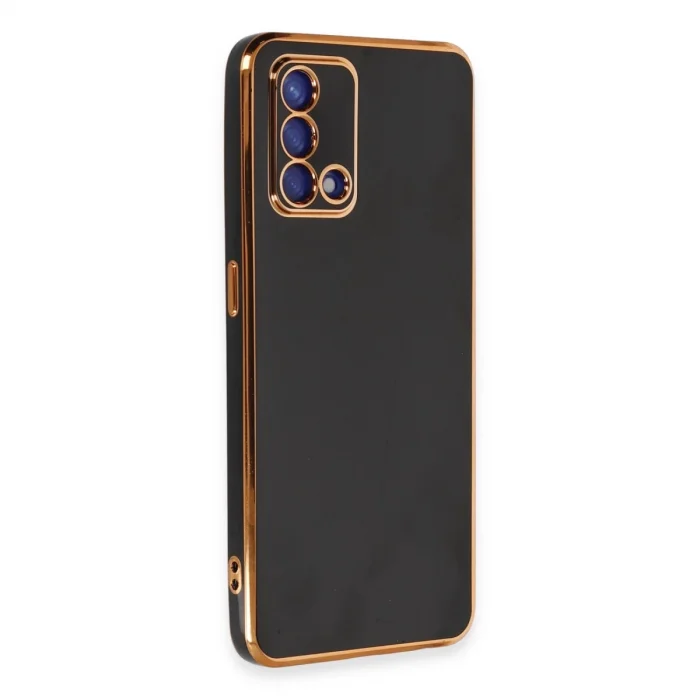 BUĞZ Oppo A74 4g Kılıf Volet Silikon - Siyah