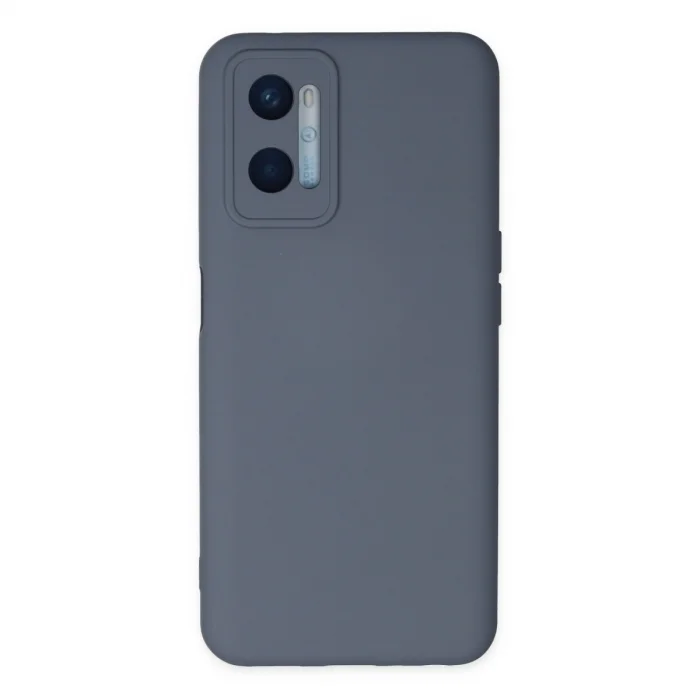BUĞZ Oppo A96 Kılıf Nano İçi Kadife Silikon - Gri