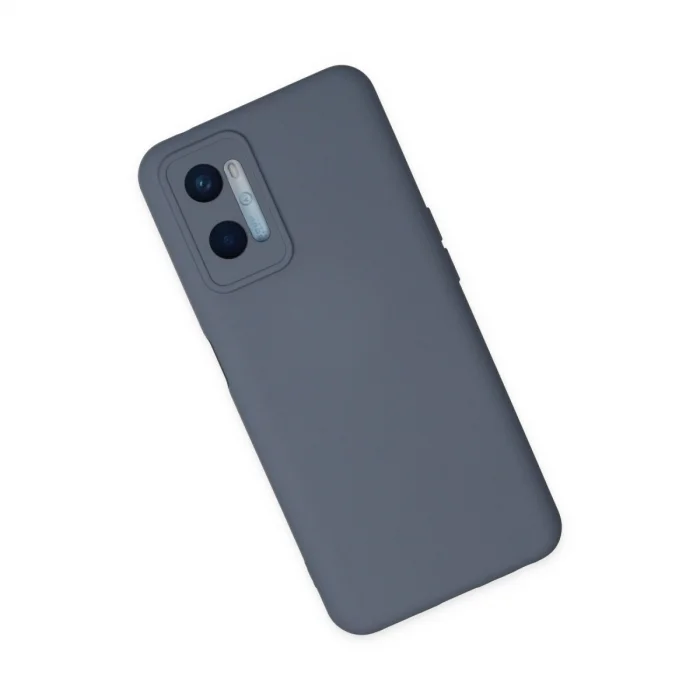 BUĞZ Oppo A96 Kılıf Nano İçi Kadife Silikon - Gri