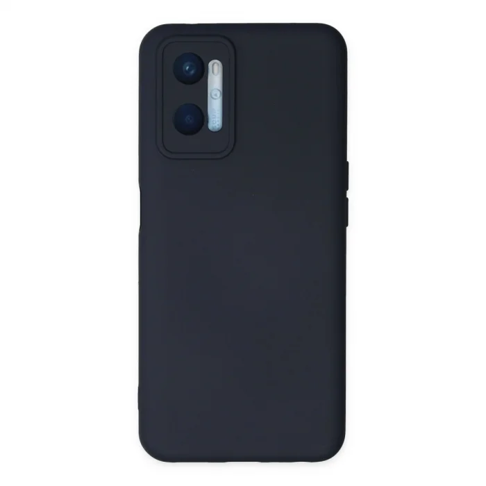 BUĞZ Oppo A96 Kılıf Nano İçi Kadife Silikon - Lacivert