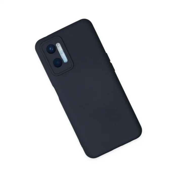 BUĞZ Oppo A96 Kılıf Nano İçi Kadife Silikon - Lacivert