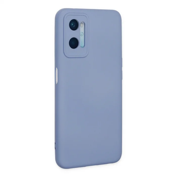 BUĞZ Oppo A96 Kılıf Nano İçi Kadife Silikon - Lila