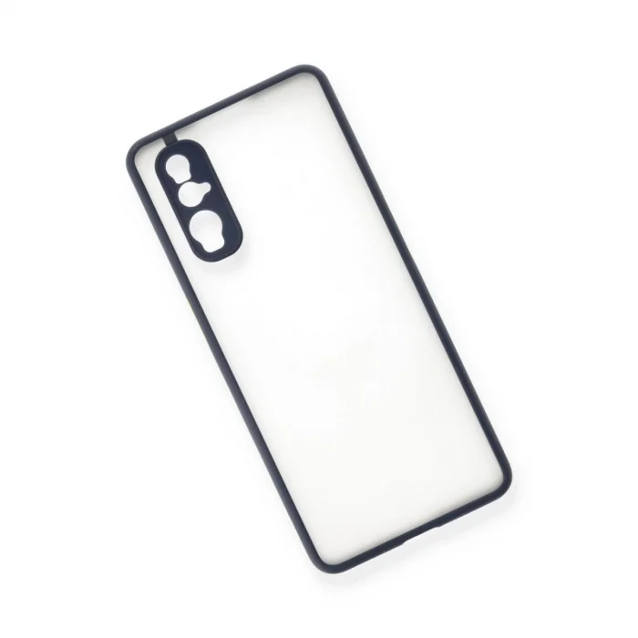 BUĞZ Oppo Find X2 Kılıf Montreal Silikon Kapak - Lacivert