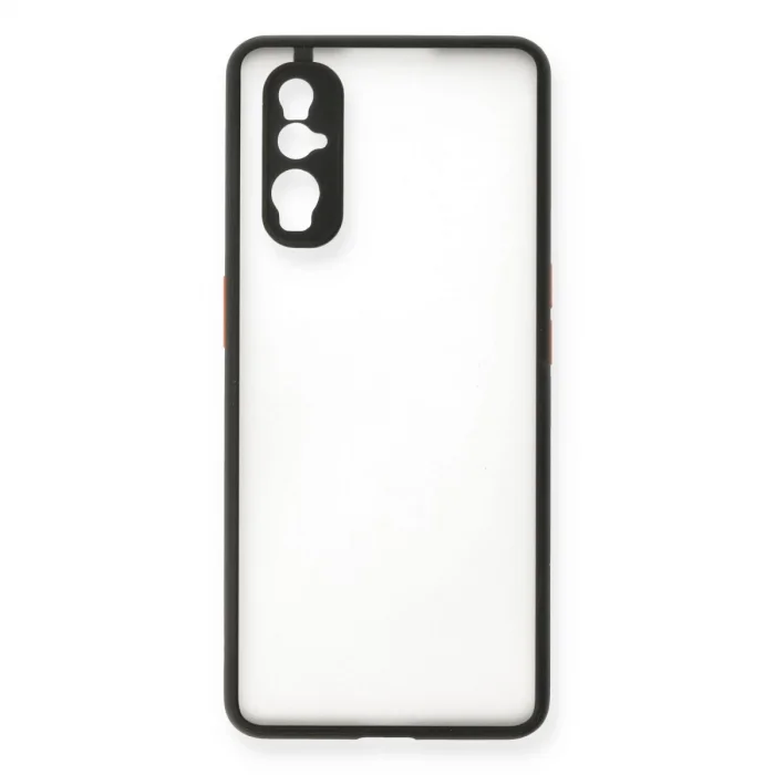 BUĞZ Oppo Find X2 Kılıf Montreal Silikon Kapak - Siyah