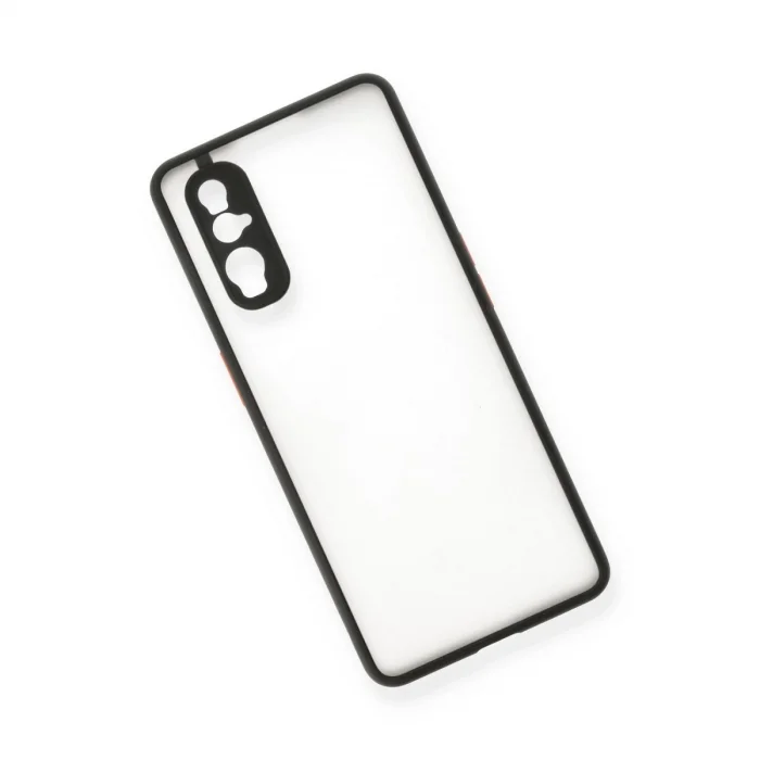 BUĞZ Oppo Find X2 Kılıf Montreal Silikon Kapak - Siyah