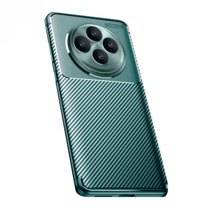 BUĞZ Oppo Reno 11 Fs Kılıf Auto Focus Karbon Kapak - Koyu Yeşil