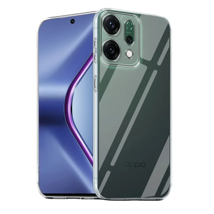 BUĞZ Oppo Reno 14 Kılıf Lüx Şeffaf Silikon - Şeffaf