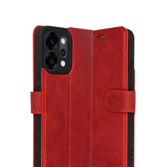 BUĞZ Oppo Reno 14 Trend S Plus Kapaklı Kılıf - Kırmızı