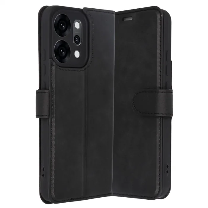 BUĞZ Oppo Reno 14 Trend S Plus Kapaklı Kılıf - Siyah