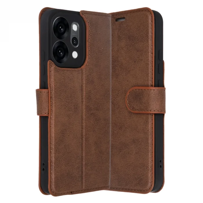 BUĞZ Oppo Reno 14 Trend S Plus Kapaklı Kılıf - Taba