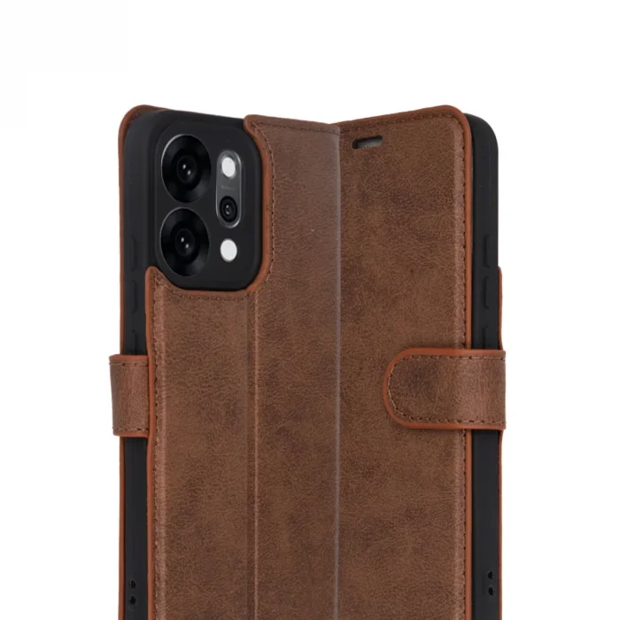 BUĞZ Oppo Reno 14 Trend S Plus Kapaklı Kılıf - Taba