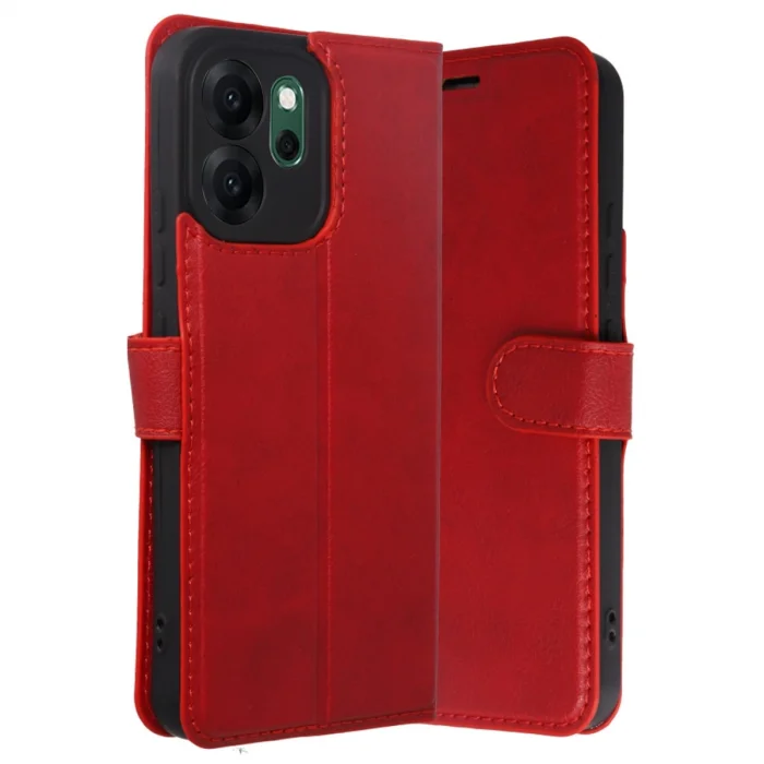 BUĞZ Oppo Reno 14f Trend S Plus Kapaklı Kılıf - Kırmızı