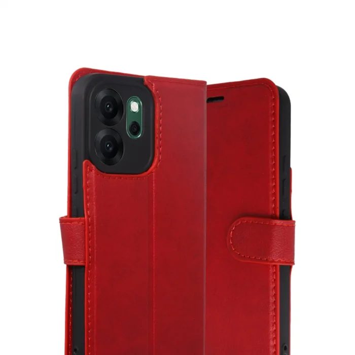 BUĞZ Oppo Reno 14f Trend S Plus Kapaklı Kılıf - Kırmızı