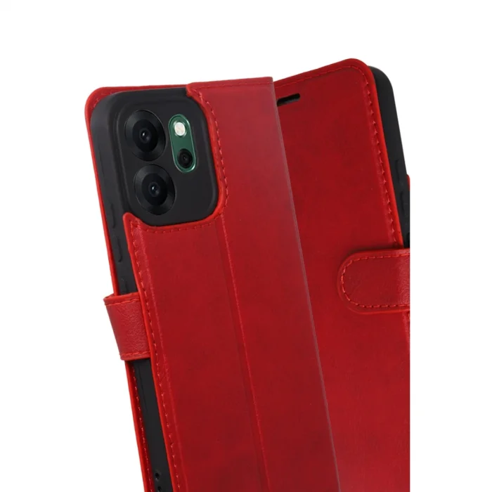 BUĞZ Oppo Reno 14f Trend S Plus Kapaklı Kılıf - Kırmızı