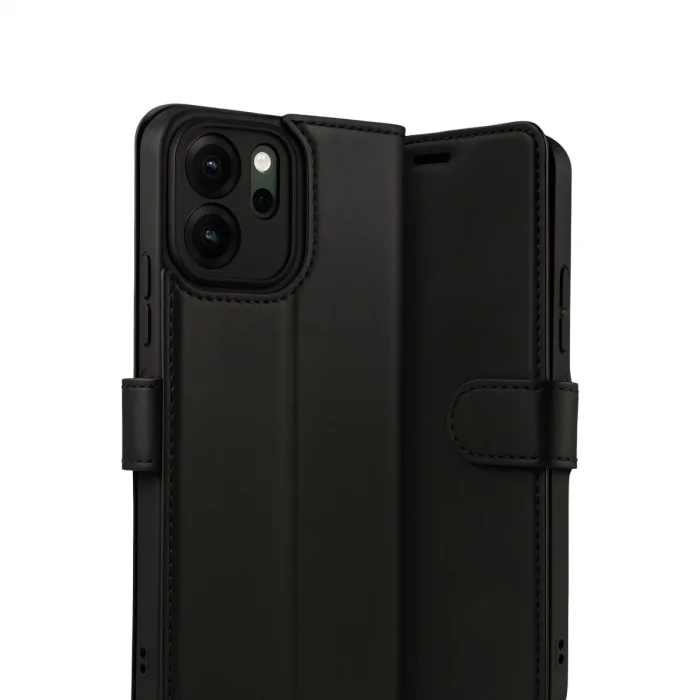 BUĞZ Oppo Reno 14f Trend S Plus Kapaklı Kılıf - Siyah