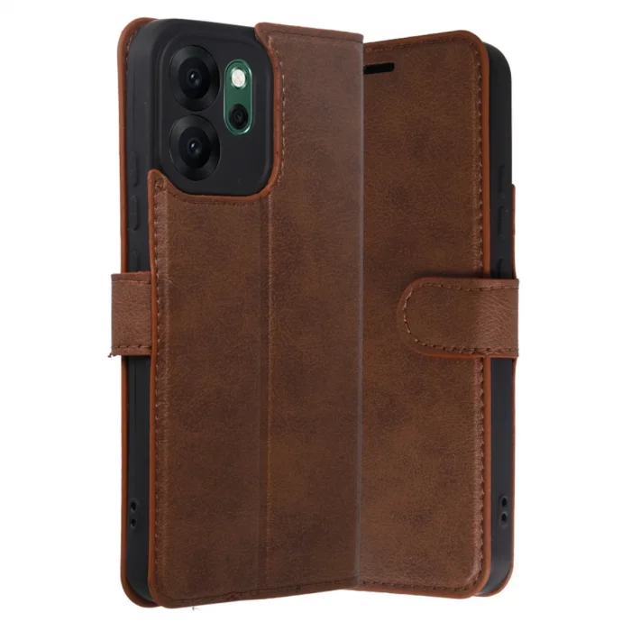 BUĞZ Oppo Reno 14f Trend S Plus Kapaklı Kılıf - Taba