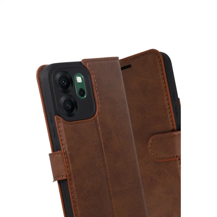 BUĞZ Oppo Reno 14f Trend S Plus Kapaklı Kılıf - Taba