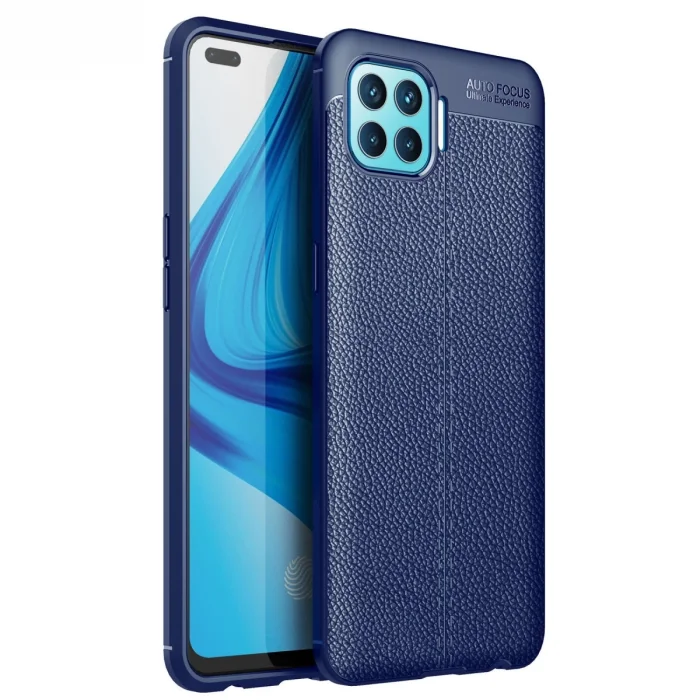 BUĞZ Oppo Reno 4 Lite Kılıf Auto Focus Kapak - Lacivert