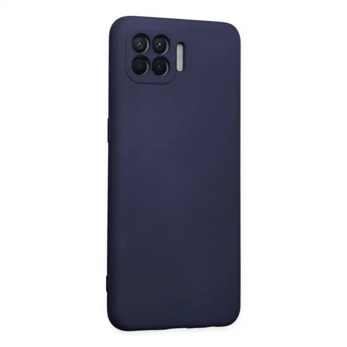 BUĞZ Oppo Reno 4 Lite Kılıf Nano İçi Kadife Silikon - Lacivert