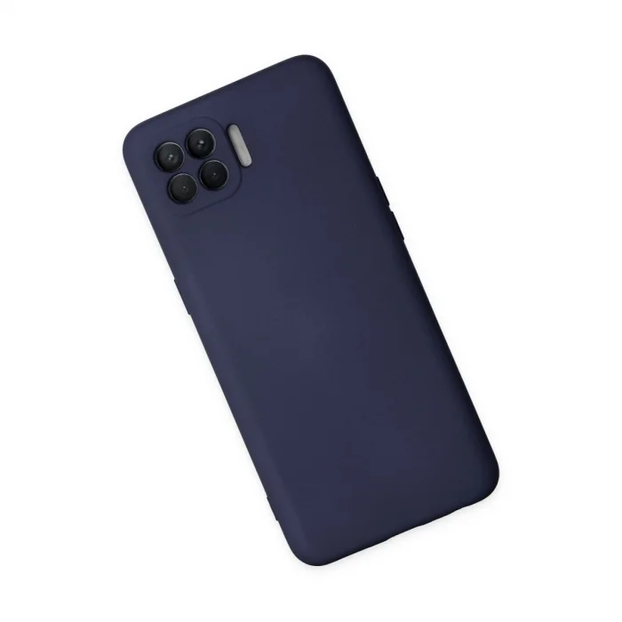 BUĞZ Oppo Reno 4 Lite Kılıf Nano İçi Kadife Silikon - Lacivert