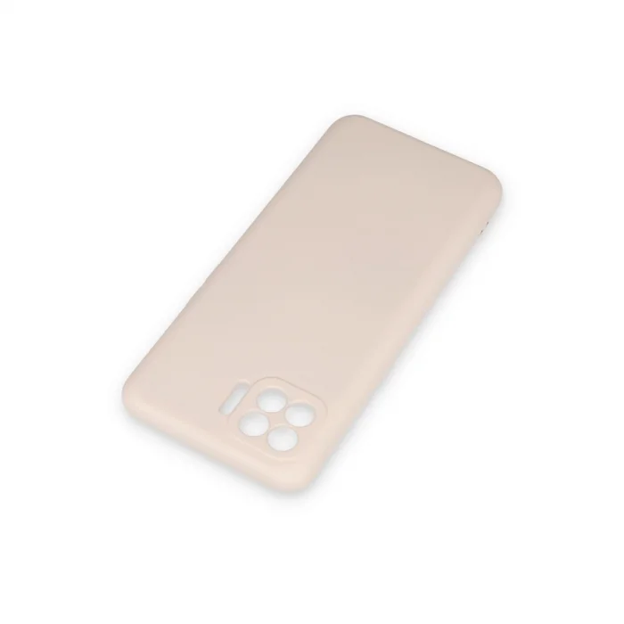 BUĞZ Oppo Reno 4 Lite Kılıf Nano İçi Kadife Silikon - Pudra