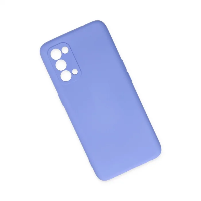 BUĞZ Oppo Reno 5 Kılıf Nano İçi Kadife Silikon - Lila