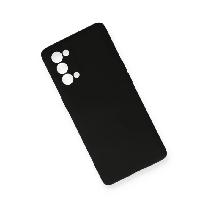 BUĞZ Oppo Reno 5 Kılıf Nano İçi Kadife Silikon - Siyah