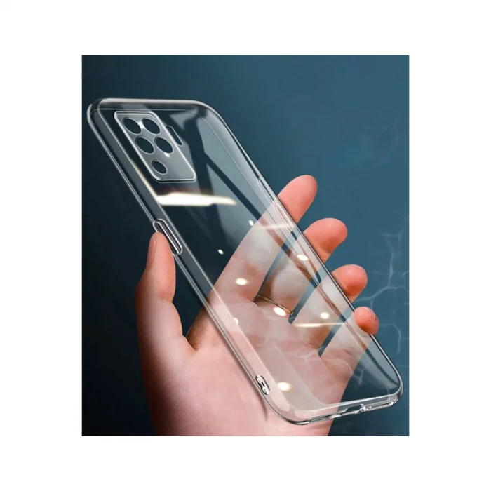 BUĞZ Oppo Reno 5 Lite Kılıf Lüx Şeffaf Silikon