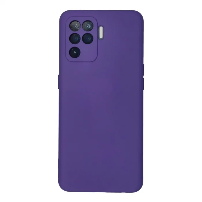 BUĞZ Oppo Reno 5 Lite Kılıf Nano İçi Kadife Silikon - Mor