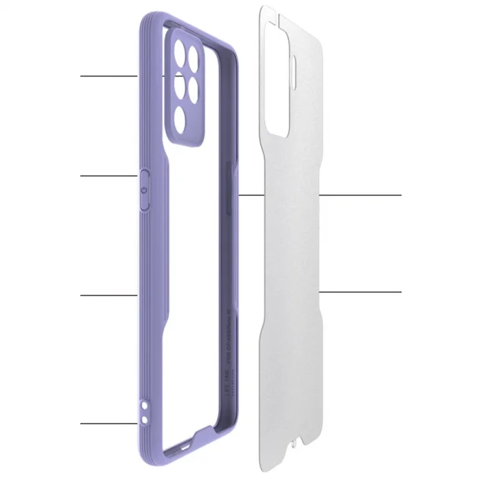 BUĞZ Oppo Reno 5 Lite Kılıf Platin Silikon - Sarı