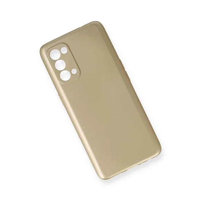 BUĞZ Oppo Reno 5 Pro Kılıf First Silikon - Gold