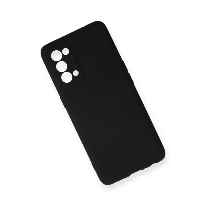 BUĞZ Oppo Reno 5 Pro Kılıf First Silikon - Siyah