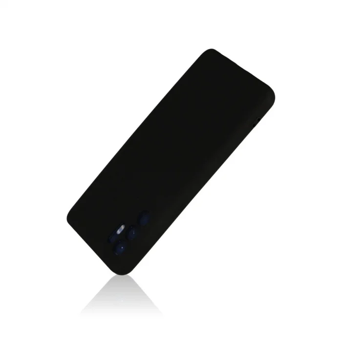 BUĞZ Oppo Reno 6 Kılıf Nano İçi Kadife Silikon - Siyah