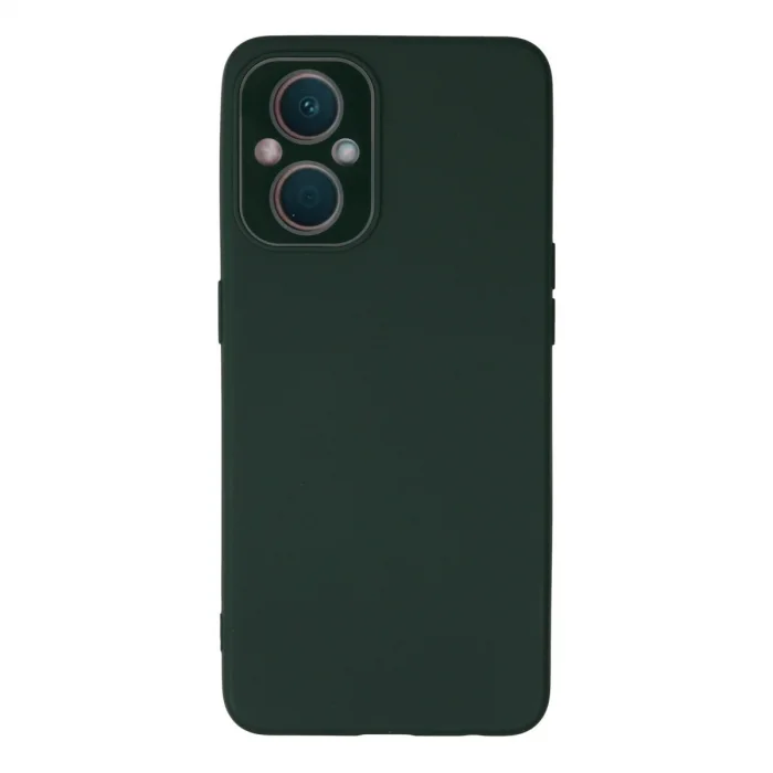 BUĞZ Oppo Reno 7 Lite Kılıf Lansman Glass Kapak - Koyu Yeşil