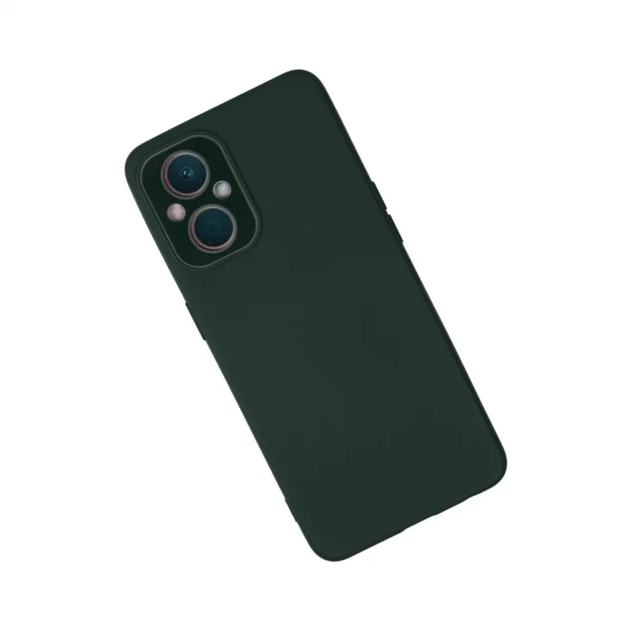 BUĞZ Oppo Reno 7 Lite Kılıf Lansman Glass Kapak - Koyu Yeşil