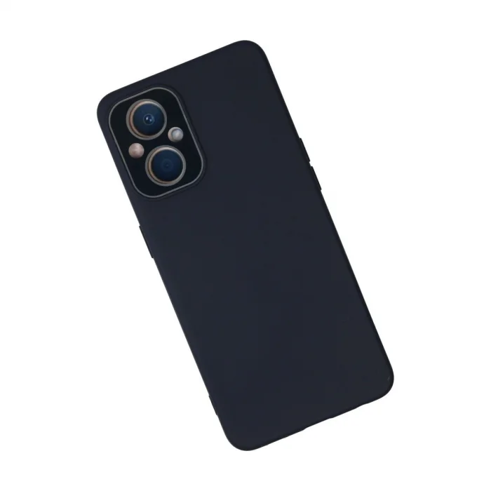 BUĞZ Oppo Reno 7 Lite Kılıf Lansman Glass Kapak - Lacivert