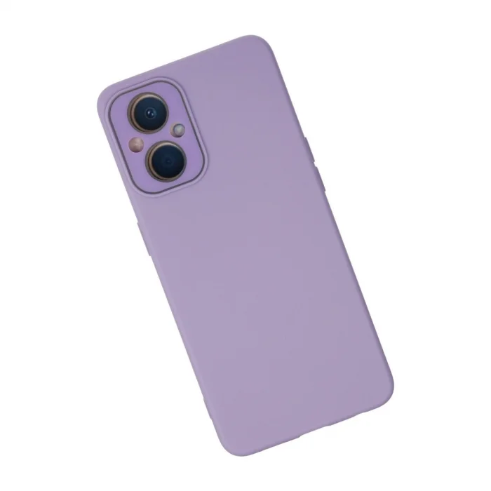 BUĞZ Oppo Reno 7 Lite Kılıf Lansman Glass Kapak - Lila