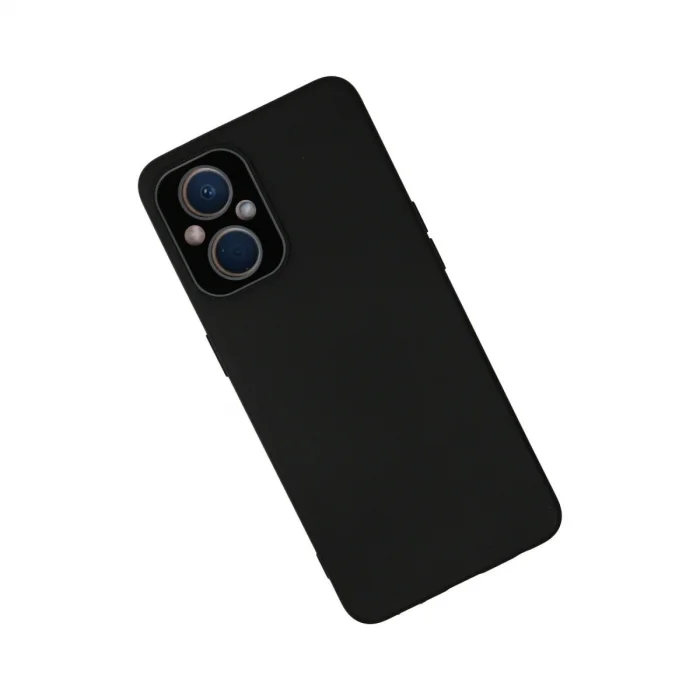 BUĞZ Oppo Reno 7 Lite Kılıf Lansman Glass Kapak - Siyah