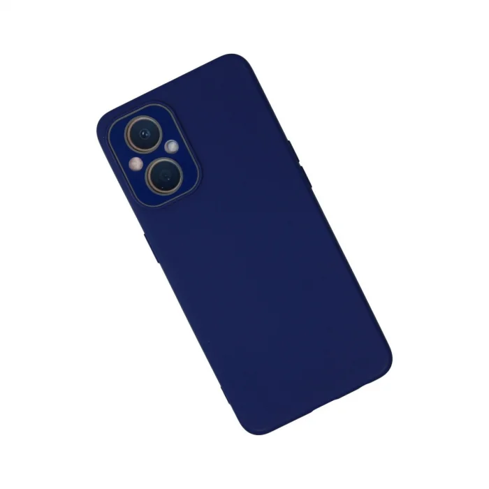 BUĞZ Oppo Reno 7 Lite Kılıf Lansman Glass Kapak - Sky Blue