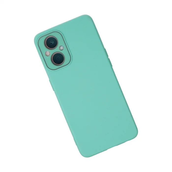 BUĞZ Oppo Reno 7 Lite Kılıf Lansman Glass Kapak - Turkuaz