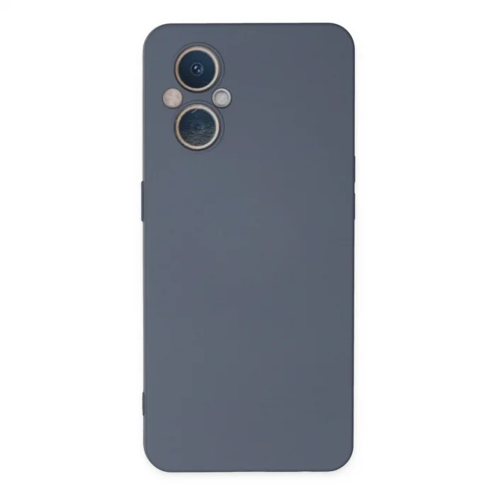 BUĞZ Oppo Reno 7 Lite Kılıf Nano İçi Kadife Silikon - Gri