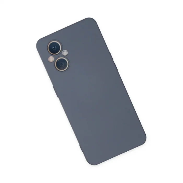 BUĞZ Oppo Reno 7 Lite Kılıf Nano İçi Kadife Silikon - Gri