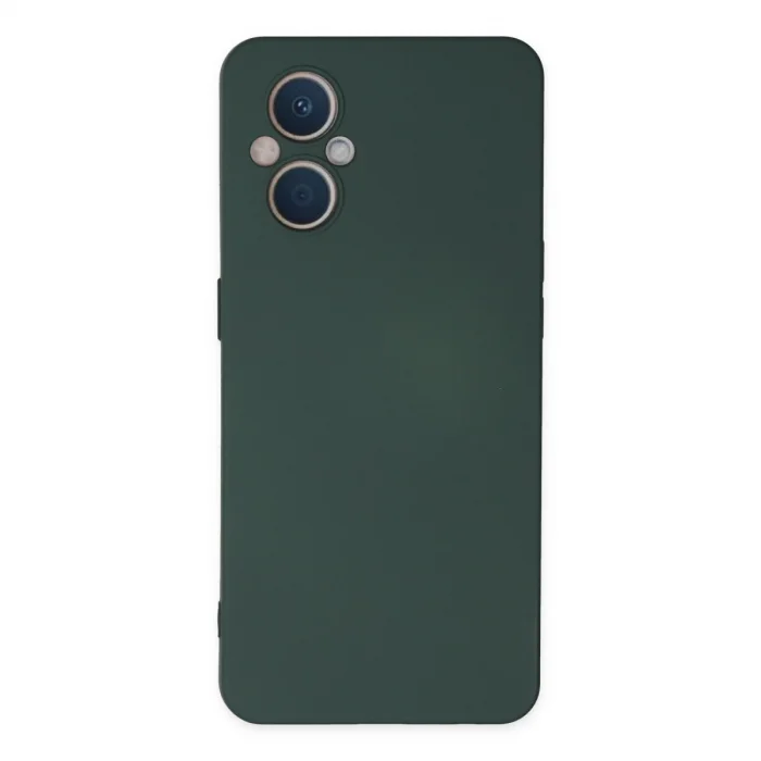 BUĞZ Oppo Reno 7 Lite Kılıf Nano İçi Kadife Silikon - Koyu Yeşil