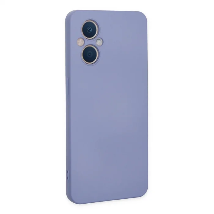 BUĞZ Oppo Reno 7 Lite Kılıf Nano İçi Kadife Silikon - Lila