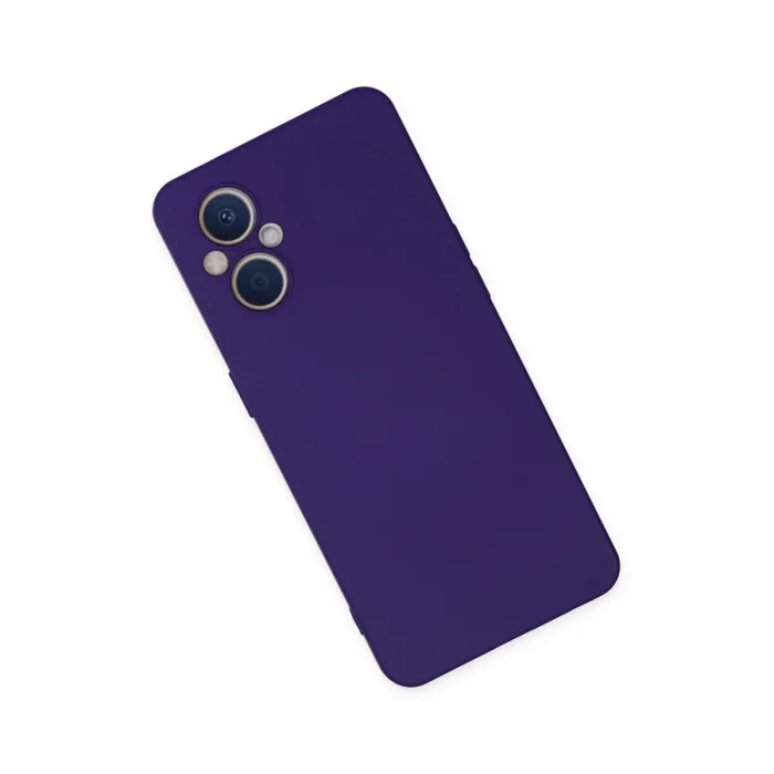 BUĞZ Oppo Reno 7 Lite Kılıf Nano İçi Kadife Silikon - Mor